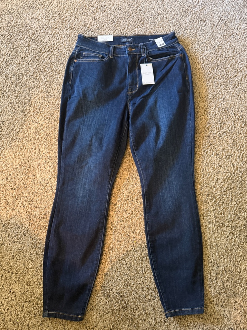 Judy Blue Annalise Hi-Rise Nondistressed Dark Skinny Jeans NEW